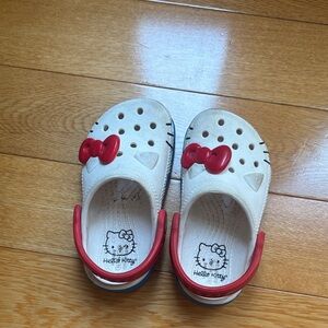 Hello Kitty Kids Crocs - White and Red